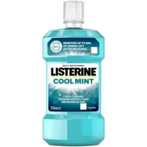 Listerine Mondwater – Cool Mint 250 ml. FOR EXPORT 5010123703509