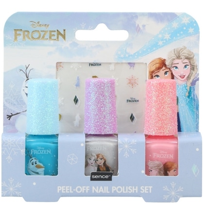 Bijlage pastel Voorspeller Disney Frozen Nagellak set - 3 kleuren Peel-off 5ml.+ nagelstickers -  Cosmeticapartijen.nl