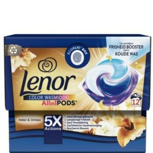 Lenor Wasmiddel All-in-One Pods – Gouden Orchidee 12 stuks 8006540962923