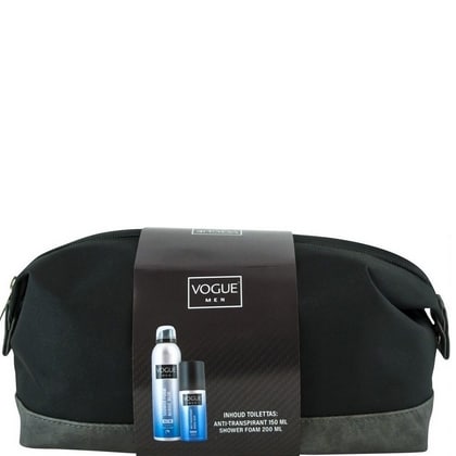 Geschenk Toilettas Vogue – Men Nordic Blue Deospray 150 ml & Douche Foam 200 ml. 8714319225246