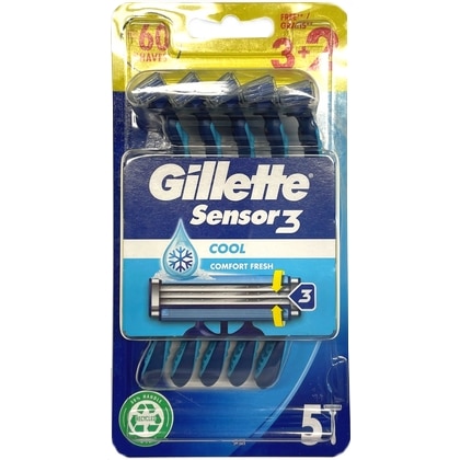 Gillette Sensor 3 Mesjes 3+2 Cool 8006540742402