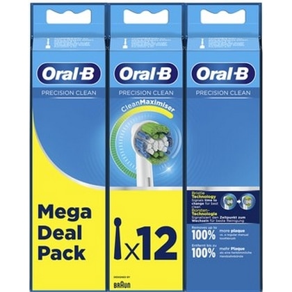 Oral-B Opzetborstels – Precision Clean 12 stuks (4+4+4) 4210201325291