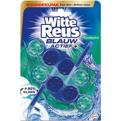 Witte Reus Toiletblok – Blauw Actief Eucalyptus 2 st. 5410091754167