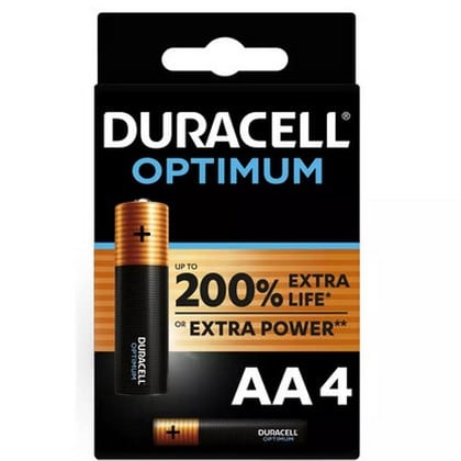 Duracell Batterij AA Optimum – Per 4 Verpakt 5000394137486