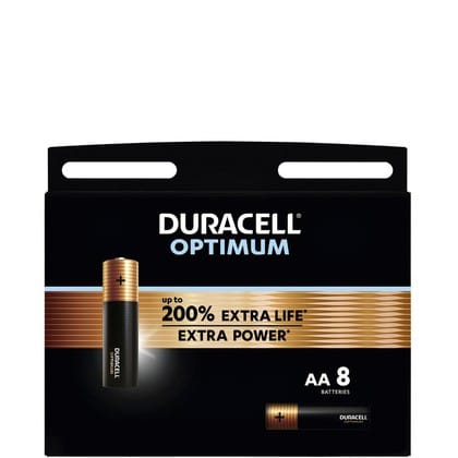 Duracell Batterij AA Optimum – Per 8 Verpakt 5000394137684