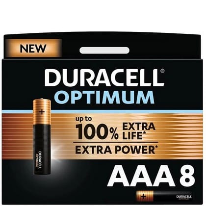 Duracell Batterij AAA Optimum – Per 8 Verpakt 5000394137714