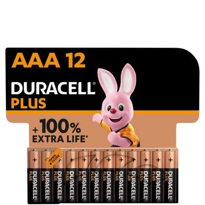 Duracell Batterij AAA Plus – Per 12 Verpakt 5000394141230