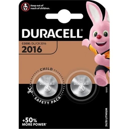 Duracell Batterij Knoopcel CR2016 – Per 2 Verpakt 5000394203884