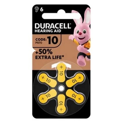 Duracell Batterij Knoopcel DA10 – Per 6 Verpakt 5000394166783