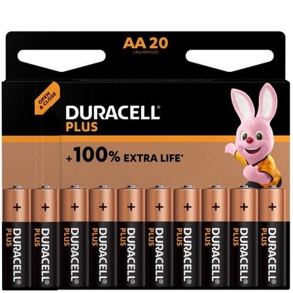 Duracell Batterij Plus AAA – Per 20 Verpakt 5000394141056