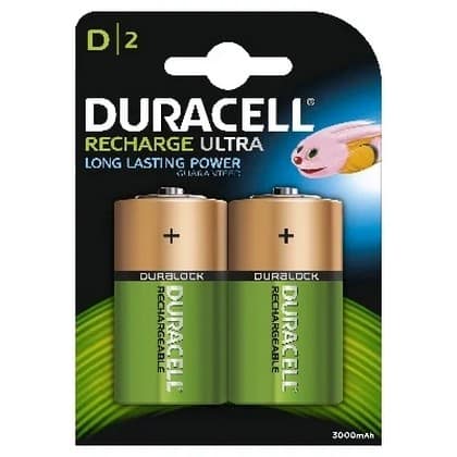 Duracell Batterij Rechargeable D HR20 – Per 2 Verpakt 5000394055995