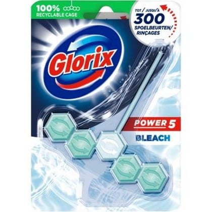 Glorix Toiletblok – Power 5 Bleek 55 gr. 8720181136672