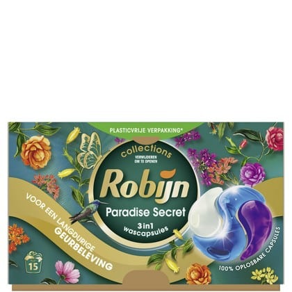 Robijn Wasmiddel Capsules – Paradise Secret 15 caps 8720181405938