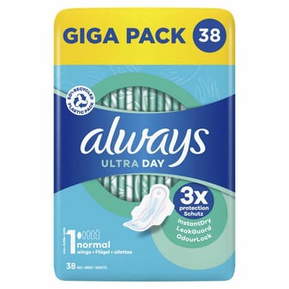 Always Maandverband – Ultra Day Met Vleugels 38 stuks 8006540732212