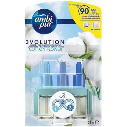 Ambi Pur Electric Navulling 3volution – Cotton Flower 20 ml 8006540265628