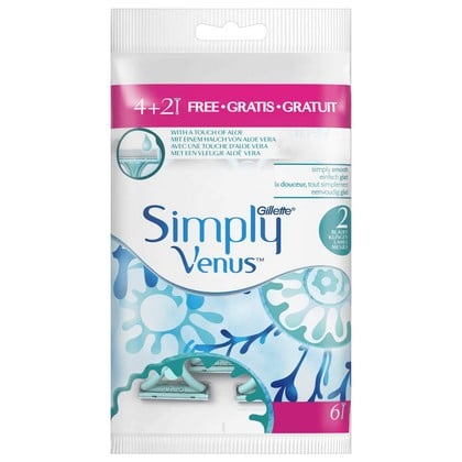 Gillette Wegwerpmesjes Women – Simply Venus 2 6 st 7702018070794