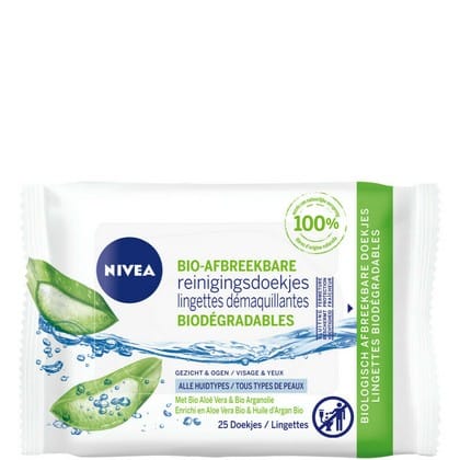 Nivea Gezicht – Reinigingsdoekjes Bio Aloe Vera 25 doekjes 4005900778093