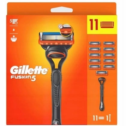 Gillette Fusion5 VALUE PAC – Houder + 11 mesjes. 8001090769541